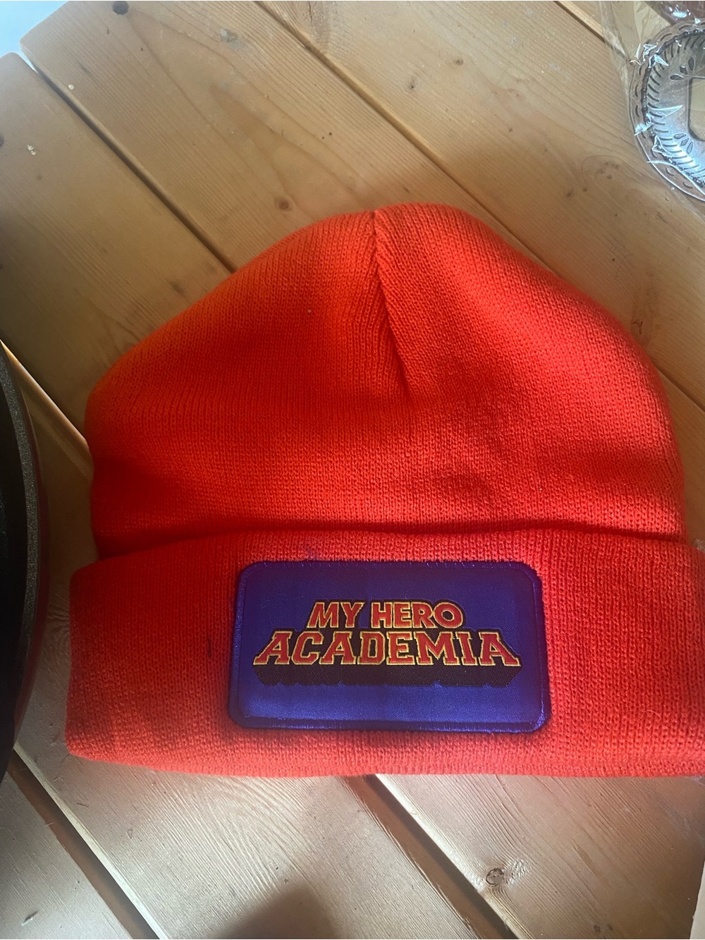 Kids Orange Beanie Hat